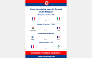 Ouverture du Bar pour le tournoi des 6 Nations